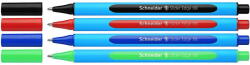 Schneider Pix SCHNEIDER Slider Edge XB, rubber grip, varf 1.4mm, 4 culori/set - (N, R, A, V) (S-152273)