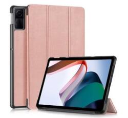 Gigapack Tok álló, bőr hatású (aktív FLIP, oldalra nyíló, TRIFOLD, asztali tartó) ROZÉARANY Xiaomi Redmi Pad SE 11 ' csomagolás (GP-150454)