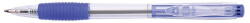 Office Products Pix cu mecanism, rubber grip, varf 0.7mm, Office Products - albastru (OF-17015611-01) - forit
