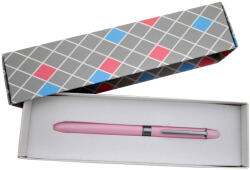 PENAC Pix multifunctional de lux PENAC Multisync MS-107, corp roz, accesorii argintii, in cutie cadou (P-MF0107PK-GC8)