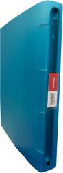 Optima - prod din plastic Caiet mecanic 4 inele - D25mm, coperti flexibile PP, Optima Flex - albastru transparent (OP-516502522)