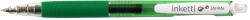 PENAC Pix cu gel PENAC Inketti, rubber grip, 0.5mm, corp verde transparent - scriere verde (P-BA3601-04EF) - forit