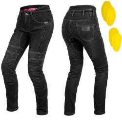 W-TEC Női motoros farmer W-TEC Biterilla Eva Lady, övhurok, mosógépben mosható, kivehető térd- és csípőprotektorok, aramid megerősítés fekete XS (30381-XS-77-2)