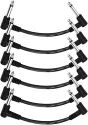 Donner EC1048 15cm Guitar Patch Cable Black 6-Pack 15, 25 cm Ъглов - Ъглов Пач кабел (EC1048)
