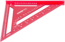 Strend Pro Premium Asztalos derékszög, Strend Pro Premium, piros, 30 cm, háromszög kivitel, alumínium, pontos szögjelöléshez, profi és barkács munkákhoz (TC2161361)
