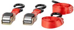 Strend Pro Rögzítő heveder, Strend Pro, piros, hosszúság: 180 cm, szélesség: 2, 5 cm, teherbírás: 125 kg, csatos, 2 db-os csomag (TC2170150)