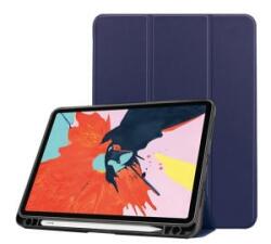 Gigapack Tok álló, bőr hatású (aktív FLIP, oldalra nyíló, TRIFOLD, asztali tartó, ceruza tartó) SÖTÉTKÉK Apple IPAD Air 11 (2025) / IPAD Pro 11 (GP-101715)