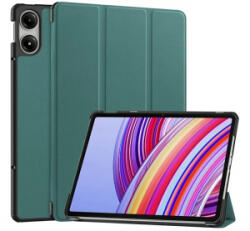 Gigapack Tok álló, bőr hatású (aktív FLIP, oldalra nyíló, TRIFOLD, asztali tartó) SÖTÉTZÖLD Xiaomi Redmi Pad Pro ' csomagolás (GP-159643)