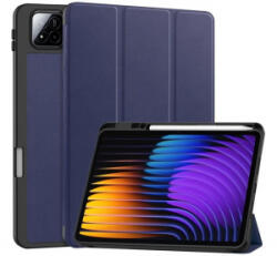 Gigapack Tok álló, bőr hatású (aktív FLIP, oldalra nyíló, TRIFOLD, asztali tartó, ceruza tartó) SÖTÉTKÉK Xiaomi Pad 7 Pro / Pad 7 (GP-168361) - aqua