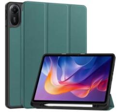 Gigapack Tok álló, bőr hatású (aktív FLIP, oldalra nyíló, TRIFOLD, asztali tartó, ceruza tartó) SÖTÉTZÖLD Xiaomi Redmi Pad 2 'Gigapack (GP-171816)