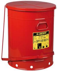 Justrite Gyúlékony hulladékgyűjtő, Justrite, 79L, Fekete (1007644)