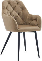  Design fotel, bézs Velvet szövet, VERIO NEW - pepita