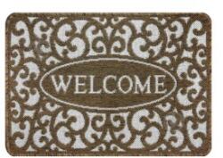 Delta Carpet Covor Dreptunghiular pentru Usa de Intrare, Maro, 50 x 80 cm, Antiderapant, Flex 19141/91 (X-19141-91-0508) Pres