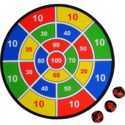 ENERO TOYS Darts szett öntapadós céltáblával, 37cm, 3 labda, többszínű (1061078)