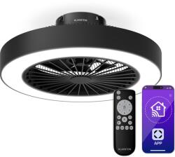 Klarstein ZenBreeze intelligens mennyezeti ventilátor világítással | 48 cm | 16 W | Csendes | LED | Akril () - electronic-star