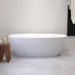 Aqualife Kád, Aquatrend Lilien szabadonálló kád fehér lefolyóval 170x80 - mozaikkeramia