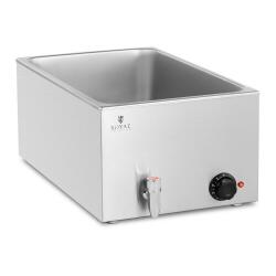 Royal Catering Bain-marie konténer, Royal Catering, Rozsdamentes acél, GN 1/1, 20 l, Ezüst (MP10012615)