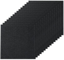 VEVOR Moduláris padlószőnyeg 15 db x 61x61 cm öntapadós padlószőnyeg lapok fekete (ZZFKDT2424YCT8PQDV0)