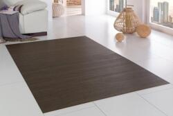 Serena Bambusz szőnyeg 80x200 cm sötétre hőkezelt, keményített, természetes barna felület