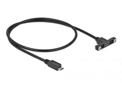 Delock Kábel, USB 2.0-s Micro-B típusú csatlakozóhüvely, panelrögzítés > USB 2.0-s Micro-B típusú cs (35108) (35108) (35108)