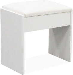 Aga Taburet pentru masa de toaletă MRDT14 Alb mat (MRDT14-stool)