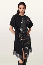 AllSaints rochie asimetrică LANA LACE PPY2-SUD1U8_99X (W216DE)