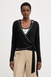 Karl Lagerfeld longsleeve pentru femei, cu vâscoză PPY2-BUD07T_99X (B2W44007)