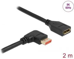Delock DisplayPort bővítőkábel jobbra néző csatlakozódugóval - csatlakozóhüvellyel 8K 60 Hz 2 m (87078) (87078) (87078)