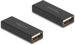 Delock A-típusú USB 2.0 fém adapter anya - anya (65106) (65106) (65106)