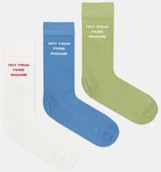 Drôle de Monsieur șosete pentru bărbați Le Pack de Chaussettes Slogan pachet de 3 PPY2-LGM00F_MLC (K.SK101.CO024.MC)