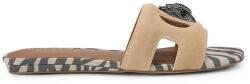 Kurt Geiger London papuci cu călcâiul deschis pentru femei, din piele Eagle Cut Out Flat Sdl PPY2-KLD166_08X (5612036209)