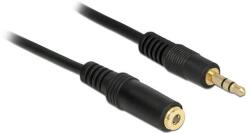 Delock Jack stereo 3, 5mm M/F audio kábel hosszabbító 1m fekete (83764) (83764)