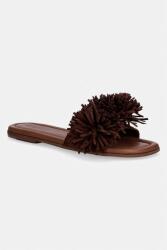 Inuikii papuci pentru femei, din piele întoarsă Fringes Flower PPY2-KLD08E_89X
