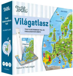Tolki Világatlasz interaktív foglalkoztató könyv készlet elektronikus tollal (50391)