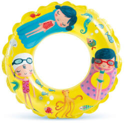 Intex - Átlátszó állatmintás úszógumi sárga színben (61 cm) (21285_sarga)