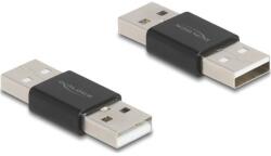 Delock A-típusú USB 2.0 fém adapter apa - apa (65108) (65108) (65108)