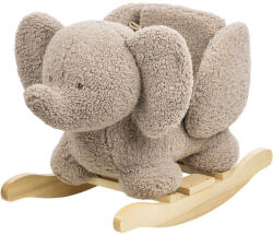 Nattou Teddy Plüss Hintaló Elefánt Taupe - Puha Fejlesztő Játék 10 Hónapos Kortól