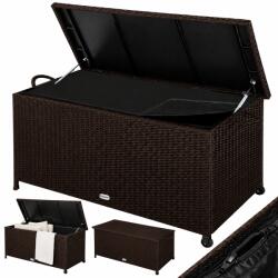 CASARIA RICCO polyrattan tárolódoboz, 270L, 117x53x60cm, sötétbarna Casaria