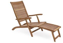 Bizzotto Natúr színű tömörfa kerti napozóágy Noemi - Bizzotto