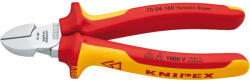 KNIPEX szigetelt oldalcsípő fogó, kétkomponensű nyél, 1000V (X15660)