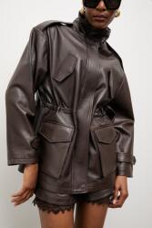 ANSWEAR női bőr kabát ZEYA Unscripted kollekció - barna S/M