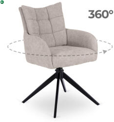Mebel Elite Forgó szék szürke színben. JULY