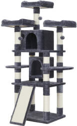 FEANDREA Luxus Macskabútor Többszintes Füstszürke Kaparófa 170 cm (EUZ-PCT18GYZ)