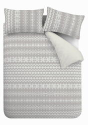 Catherine Lansfield Alpine szürke fleece ágyneműhuzat, 200 x 200 cm - Catherine Lansfield