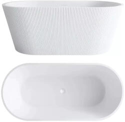 Aqualife Kád, Aquatrend Alonso Lux szabadonálló kád fehér lefolyóval 170x75 - zuhanykabin