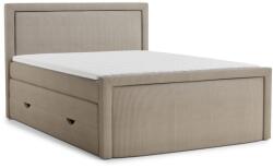 Maison de Reve Bézs ágyneműtartós boxspring ágy 200x200 cm Fresco - Maison de Rêve