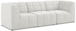 makamii Fehér buklé kanapé 255 cm Aloha - Makamii