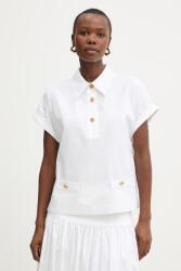 Luisa Spagnoli blúz női pamut - fehér M