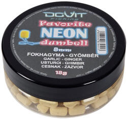 DOVIT Favorit Neon Dumbell 12 mm Gyömbér - Fokhagyma (DOV7846)