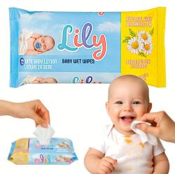  Nedves törlőkendő gyerekeknek gyengéd Lily Baby Lotion 1 x 60 db (LiLy)